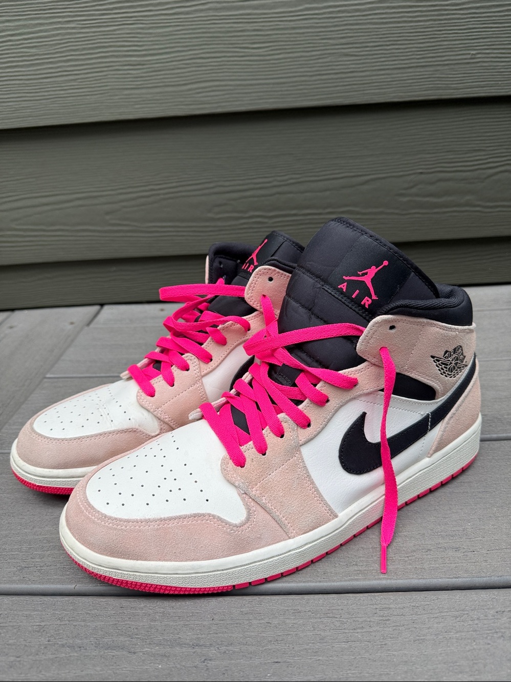 Men’s Jordan 1 Mid Crimson Tint 852542-801 US 13